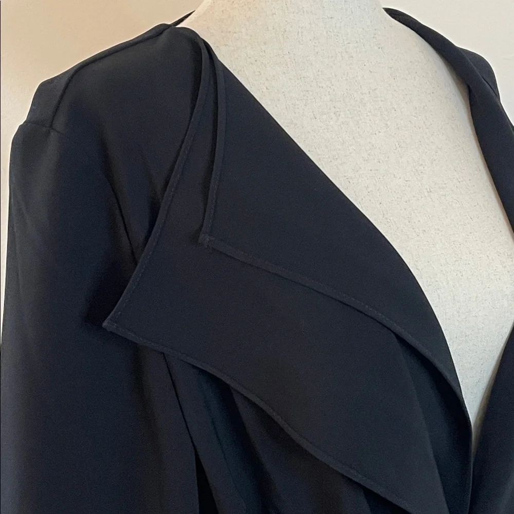 Chico’s Black Drape Tie Front Jacket – Size 0 – New With Tags